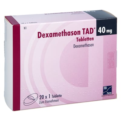 Dexamethason TAD 40 mg Tabletten Produktbild 1