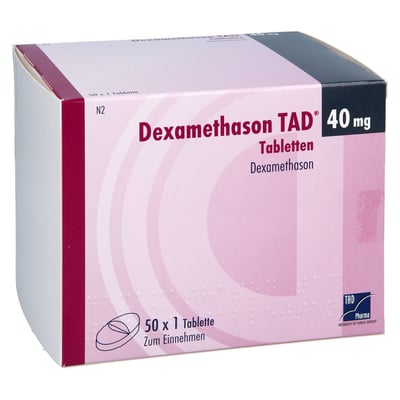 Dexamethason TAD 40 mg Tabletten Produktbild 1