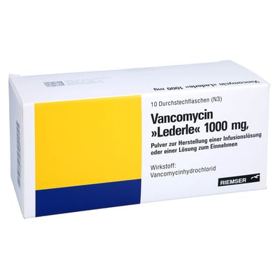 Vancomycin Lederle 1000 mg ohne Lösungsmittel