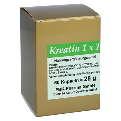 Kreatin 1x1 Pro Tag Kap