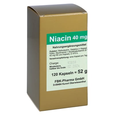 Niacin 40 mg pro Kapsel