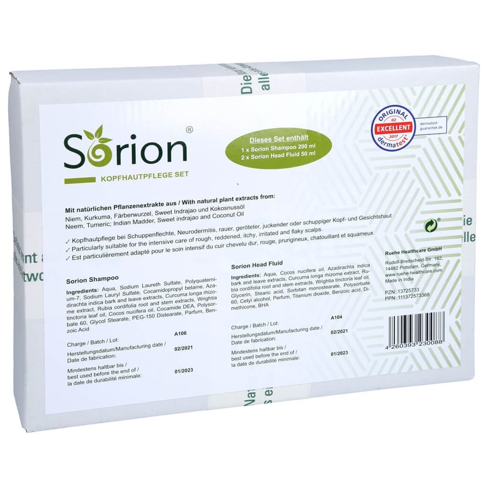 Sorion Shampoo & 2 x Sorion Head Fluid