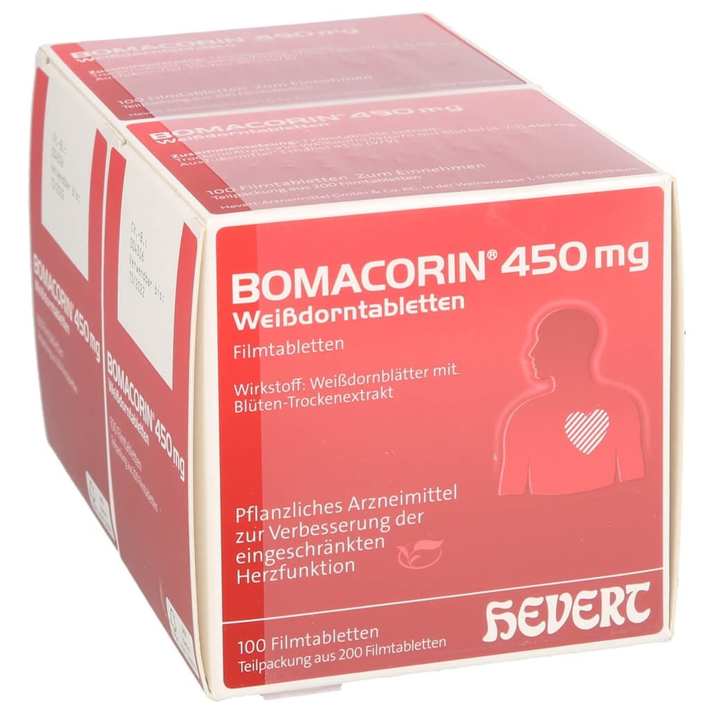 Bomacorin 450 mg Weißdorntabletten