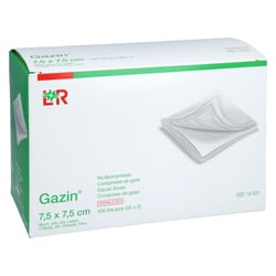 Gazin Mullkompresse 7,5x7,5 cm steril 8fach Tora Pharma