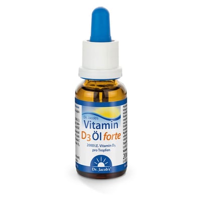 Dr. Jacob's Vitamin D3 Öl forte 2000 IE D3 hochdosiert 640 T