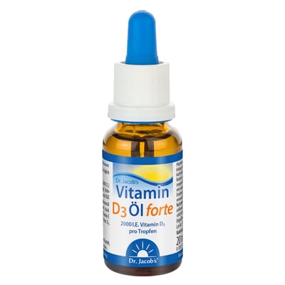 Dr. Jacob's Vitamin D3 Öl forte 2000 IE D3 hochdosiert 640 T