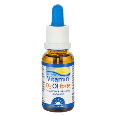 Dr. Jacob's Vitamin D3 Öl forte 2000 IE D3 hochdosiert 640 T Produktbild 1
