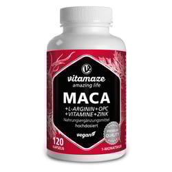 Maca 10:1 hochdosiert + L-Arginin+OPC+Vit. Vegan