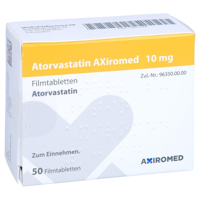 Atorvastatin AXiromed 10mg