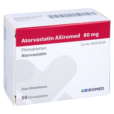 Atorvastatin AXiromed 80 mg