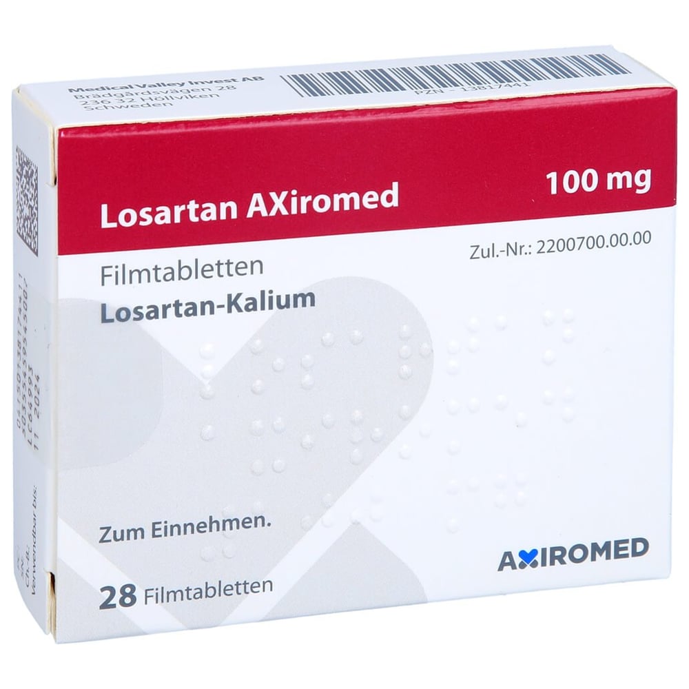 Losartan AXiromed 100 mg