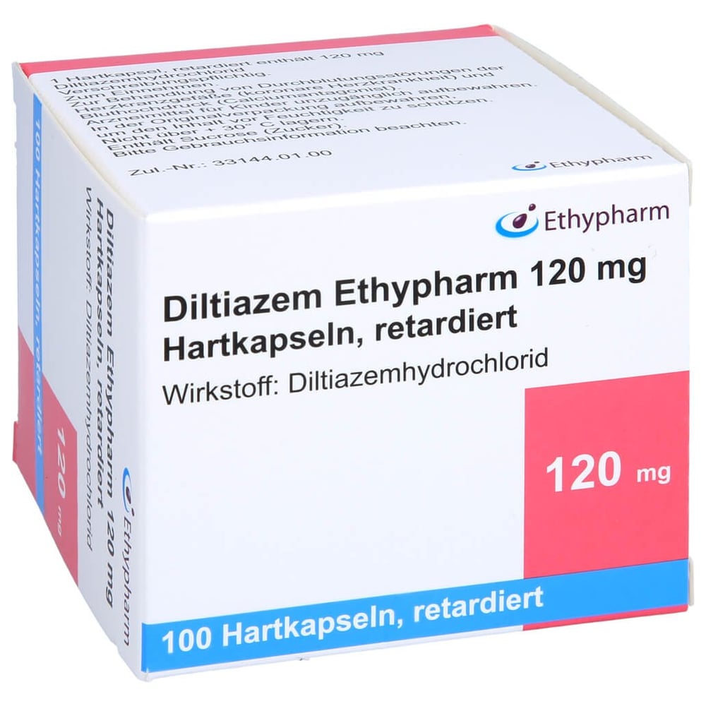 Diltiazem Ethypharm 120 mg Hartkapseln retardiert