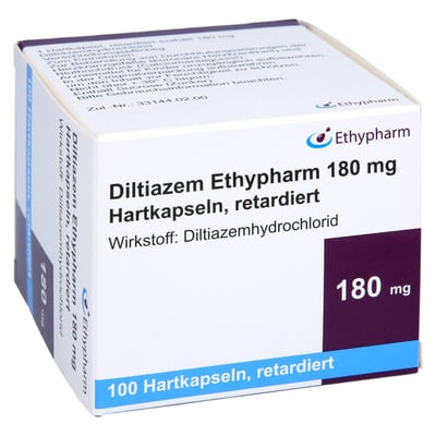 Diltiazem Ethypharm 180 mg Hartkapseln retardiert