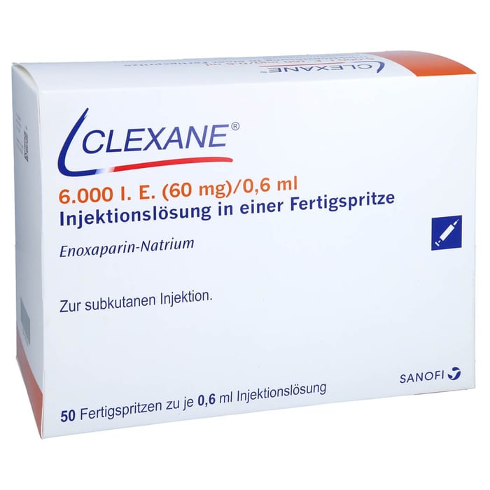 Clexane 6000 I.E. (60mg)/0,6ml Injektionslösung