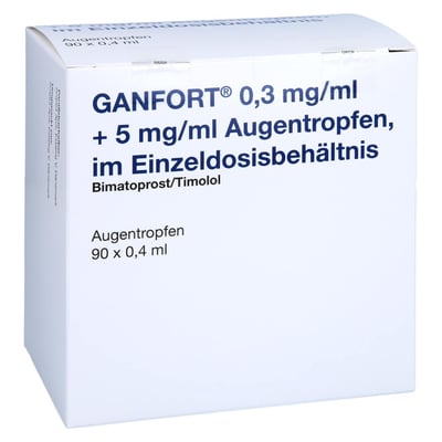 Ganfort 0,3 mg/ml + 5 mg/ml Augentropfen Produktbild 1