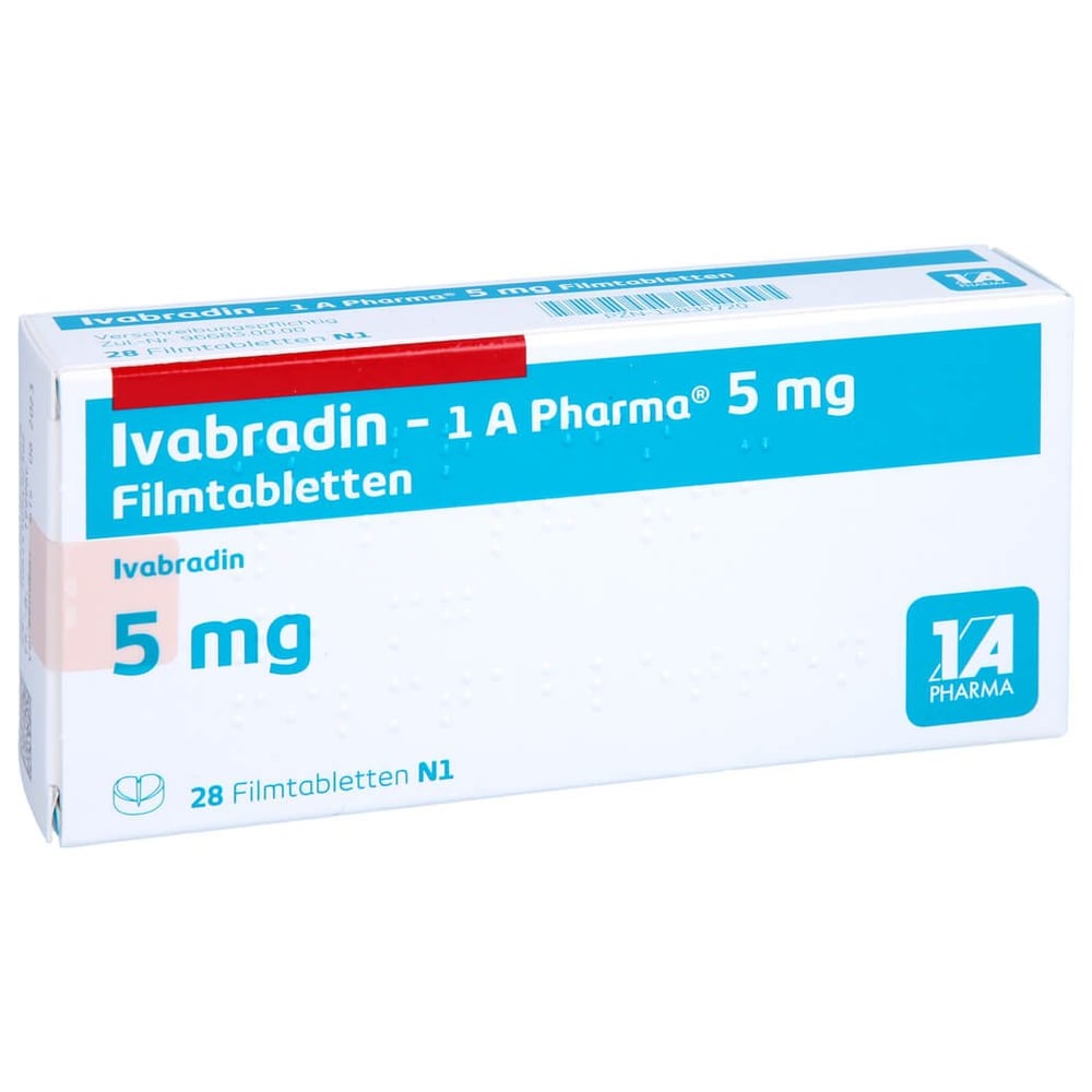 Ivabradin - 1 A Pharma 5 mg Filmtabletten