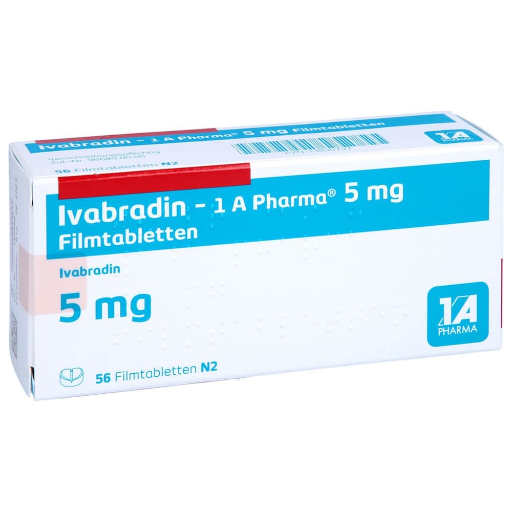 Ivabradin - 1 A Pharma 5 mg Filmtabletten