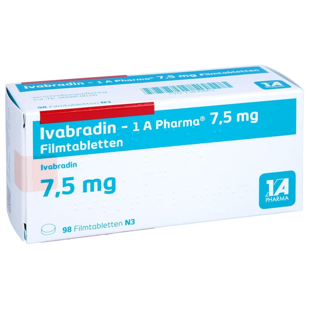 Ivabradin - 1 A Pharma 7.5 mg Filmtabletten