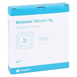 Biatain Silicone Ag Schaumverband 10x10 cm Avitamed