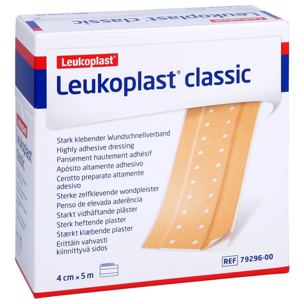 Leukoplast Classic Pflaster 4 cm x 5 m Rolle