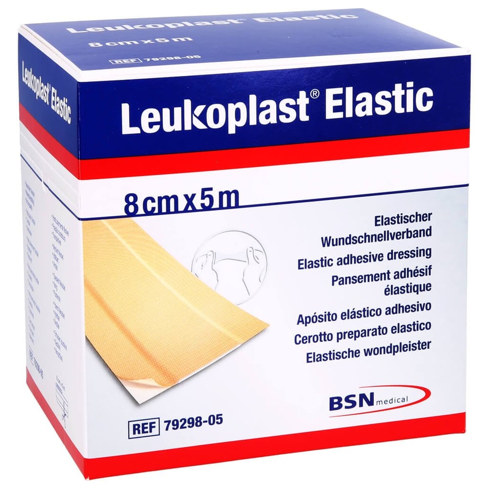 Leukoplast Elastic Pflaster 8 cm x 5 m Rolle