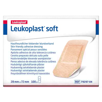 Leukoplast Soft Strips 28 x 72 mm
