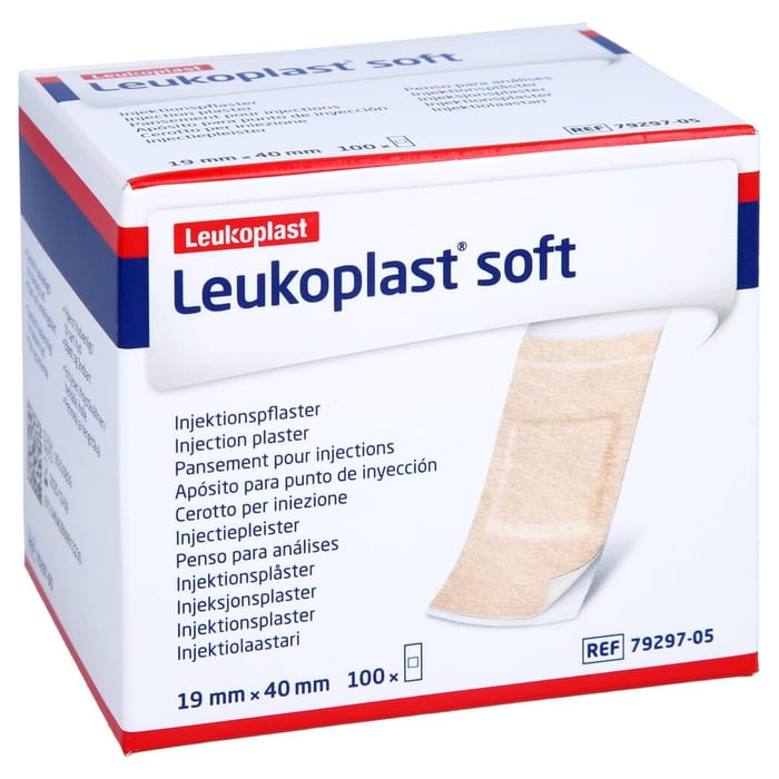Leukoplast Soft Injekt. Strips 19 x 40 mm