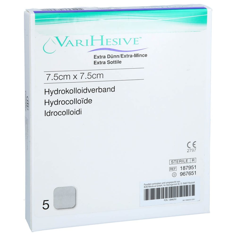 Varihesive extra d nn 7,5x7,5 cm Hkv hydroaktiv