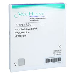 Varihesive extra dünn 7,5x7,5 cm Hkv hydroaktiv B2B Medical