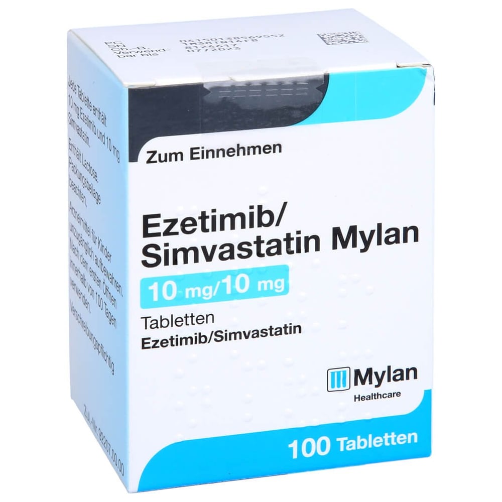 Ezetimib/Simvastatin Mylan 10 mg/10 mg