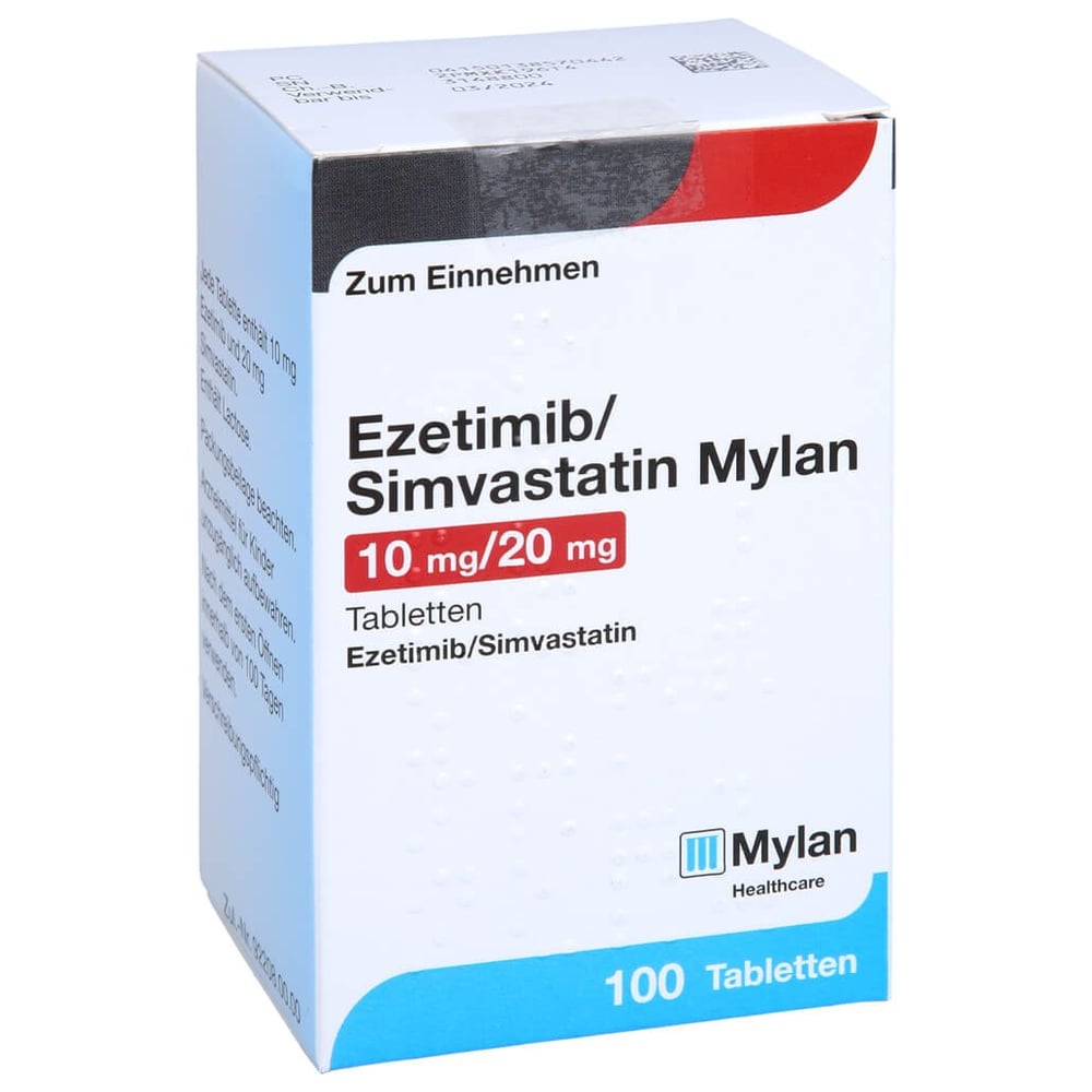 Ezetimib/Simvastatin Mylan 10 mg/20 mg