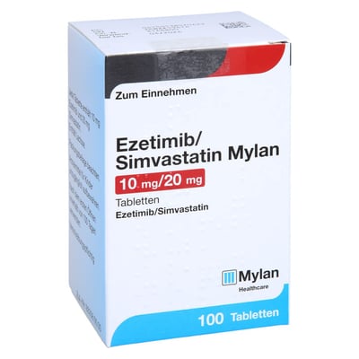 Ezetimib/Simvastatin Mylan 10 mg/20 mg