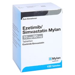 Ezetimib/Simvastatin Mylan 10 mg/80 mg
