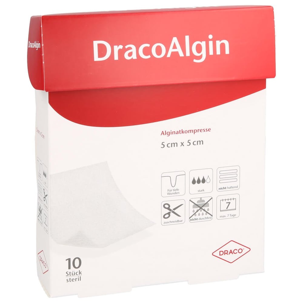 Dracoalgin 5x5 cm Alginatkompresse