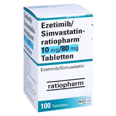 Ezetimib/Simvastatin-ratiopharm 10 mg/80 mg