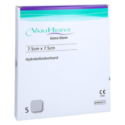 Varihesive extra dünn 7,5x7,5 cm Hkv hydroaktiv EurimPharm