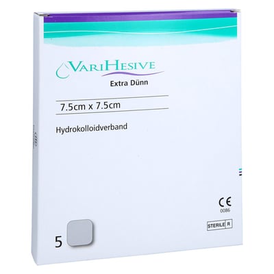 Varihesive extra dünn 7,5x7,5 cm Hkv hydroaktiv EurimPharm Produktbild 1