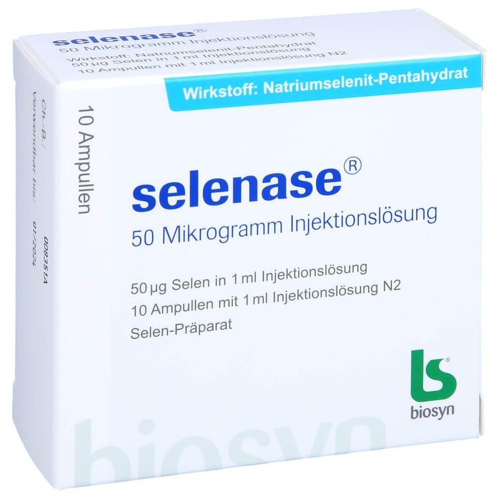 Selenase 50 Mikrogramm Injektionslösung