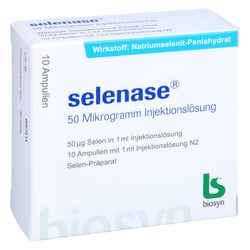Selenase 50 Mikrogramm Injektionslösung
