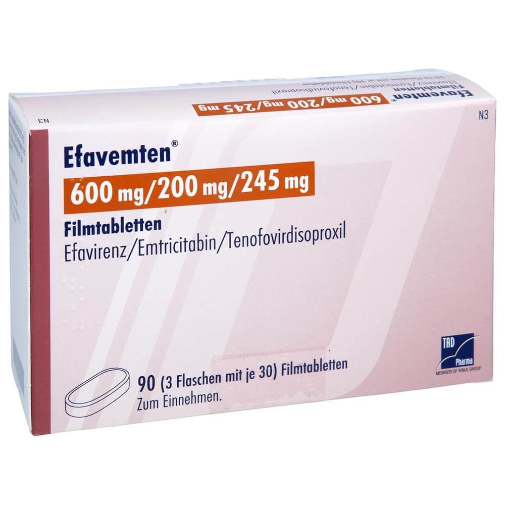 Efavemten 600 mg/200 mg/245 mg