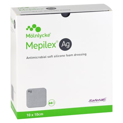 Mepilex Ag 10x10cm Steril
