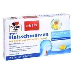 Doppelherz gegen Halsschmerzen Honig- und Zitronengeschmack