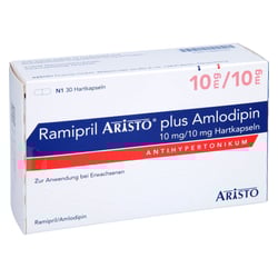Ramipril Aristo plus Amlodipin 10 mg/10 mg