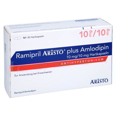 Ramipril Aristo plus Amlodipin 10 mg/10 mg