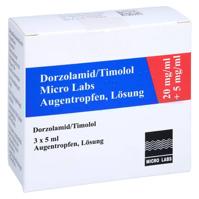 Dorzolamid/Timolol Micro Labs 20 mg/ml + 5 mg/ml