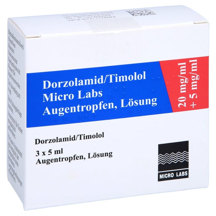 Dorzolamid/Timolol Micro Labs 20mg/ml + 5mg/ml