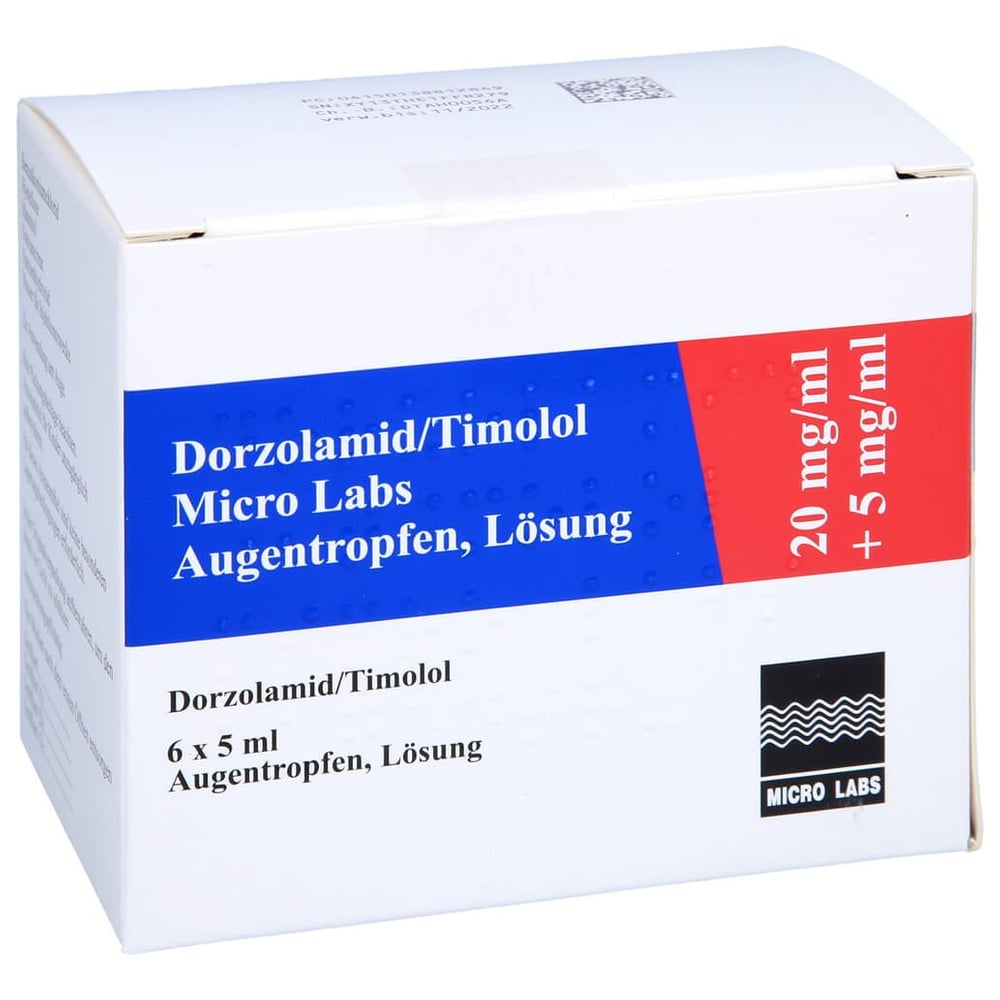 Dorzolamid/Timolol Micro Labs 20 mg/ml + 5 mg/ml