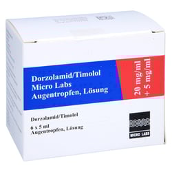 Dorzolamid/Timolol Micro Labs 20 mg/ml + 5 mg/ml