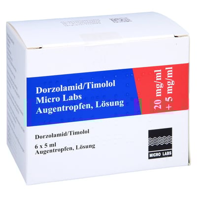 Dorzolamid/Timolol Micro Labs 20 mg/ml + 5 mg/ml