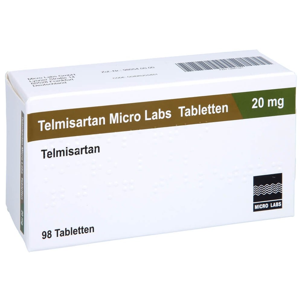 Telmisartan Micro Labs 20 mg